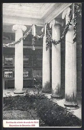 AK Bruxelles, Exposition Universelle de Bruxelles 1910, Pavillon du nitrate de soude du Chili