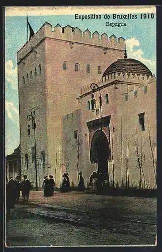 AK Bruxelles, Exposition Universelle de Bruxelles 1910, Espagne