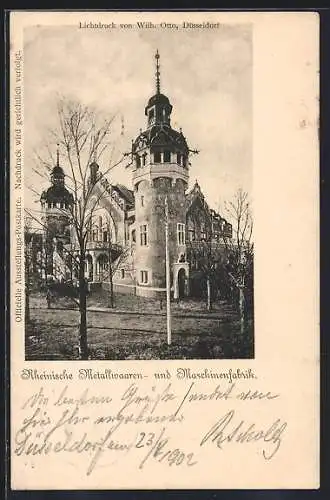 AK Düsseldorf, Rheinische Metallwaren- und Maschinenfabrik