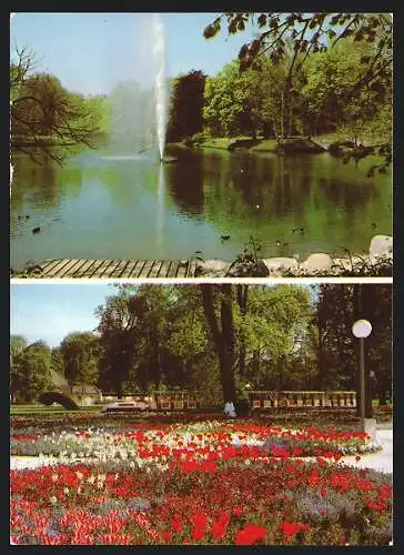 AK Ulm /Neu-Ulm, 1. Landesgartenschau Baden-Württ. 1980, Obere Ausee mit Fontäne