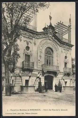 AK Bordeaux, Exposition Maritime Internationale, Le Palais des Vins