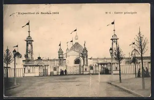 AK Nantes, Exposition de Nantes 1904, Entree principale