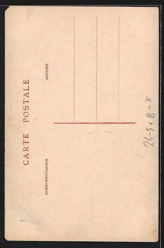 AK Liege, Inondation de St-Séverin 1908