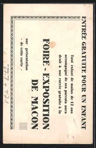 AK Macon, Foire Exposition 1937