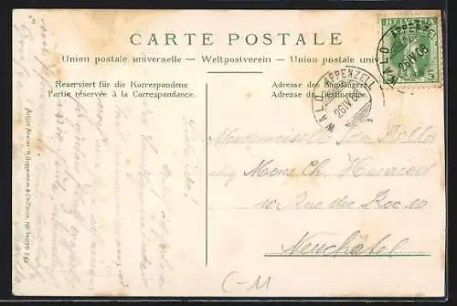 AK Appenzell, Landsgemeinde, Trommler und Pfeifer, Fahne