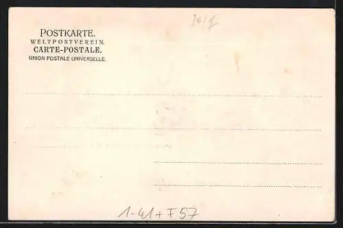 AK Forbach, Hotel Karsch, Teilansicht der Stadt