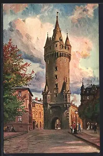 AK Alt-Frankfurt a. M., Eschenheimer Turm