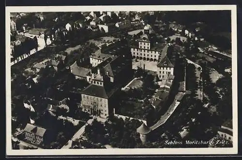 AK Zeitz, Schloss Moritzburg vom Flugzeug aus