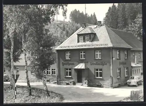 AK Stützengrün /Erzgeb., Gasthaus Stollmühle, Inh. Kurt Stoll