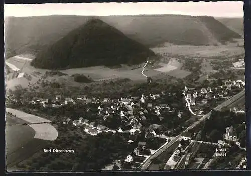 AK Bad Ditzenbach, Gesamtansicht aus der Vogelschau