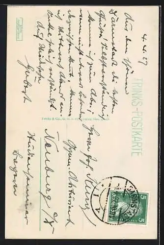 AK Darmstadt, Partie an der Kathol. Kirche