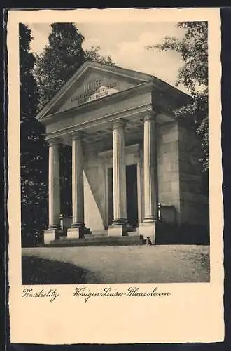 AK Neustrelitz, Blick auf das Königin-Luise-Mausoleum