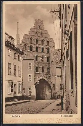 AK Stralsund, Strasse zum Semlowertor