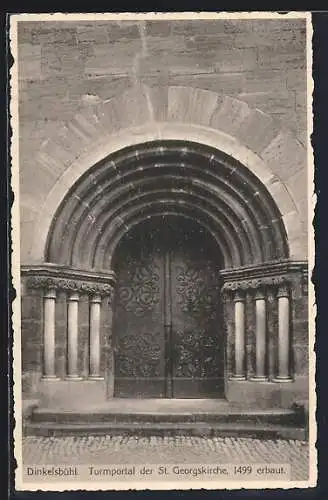 AK Dinkelsbühl, Turmportal der St. Georgskirche
