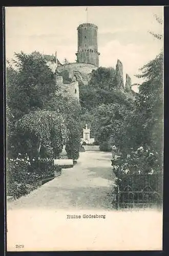 AK Godesberg, Sicht auf die Burgruine