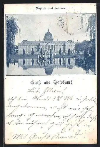 AK Potsdam, Neptun und Schloss