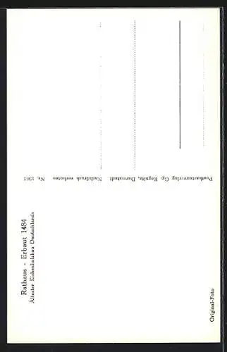 AK Michelstadt i. Odenwald, Rathaus mit Brunnen