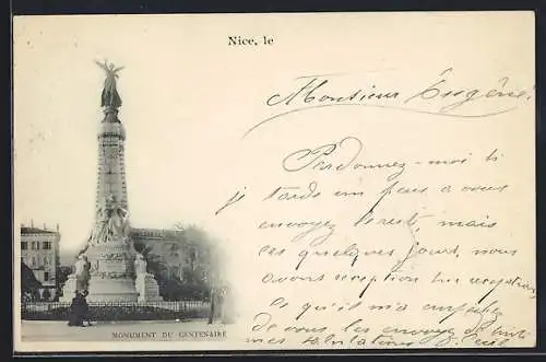 AK Nice, Monument du Centenaire