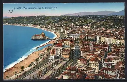 AK Nice, Vue générale prise du Château