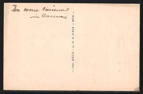 AK Cannes, Palm Beach avec voitures anciennes