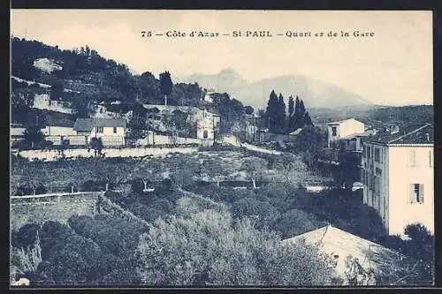AK Saint-Paul, Quartier de la Gare à la Côte d`Azur