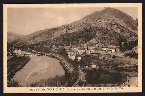 AK Puget-Théniers, sur la route des Alpes et sur les bords du Var