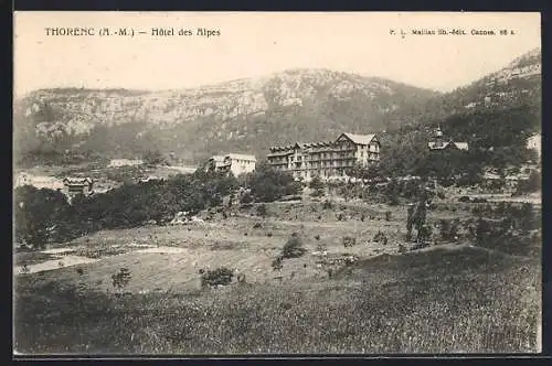 AK Thorenc, Hôtel des Alpes au pied des montagnes majestueuses