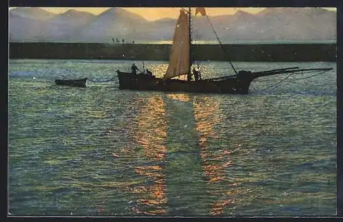 AK Cannes, Coucher de soleil sur l`Esterel