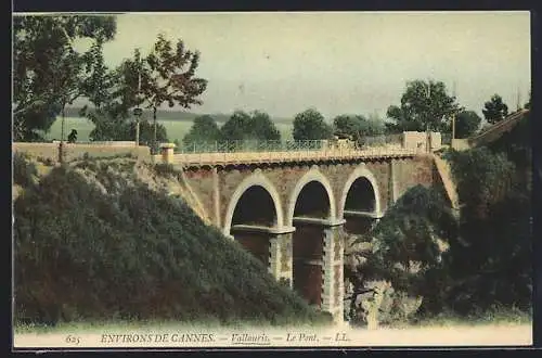 AK Vallauris, Le Pont et paysage environnant