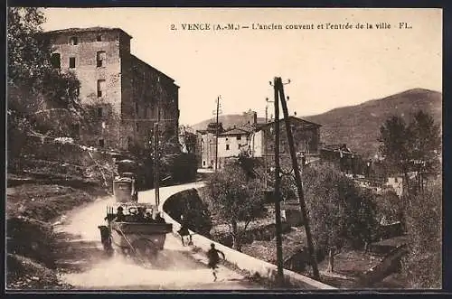 AK Vence, L`ancien couvent et l`entrée de la ville