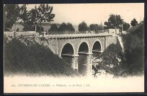 AK Vallauris, Le Pont majestueux sur la vallée verdoyante