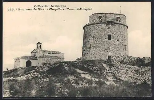 AK Nice, Chapelle et Tour St-Hospice
