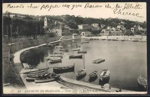 AK Saint-Jean-Cap-Ferrat, Le Port et les barques amarrées