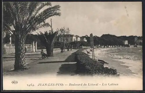 AK Juan-les-Pins, Boulevard du Littoral, Les Cabines