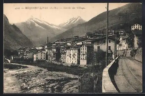 AK Roquebillière, Entrée du Village