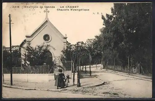 AK Le Cannet, Chapelle Évangélique