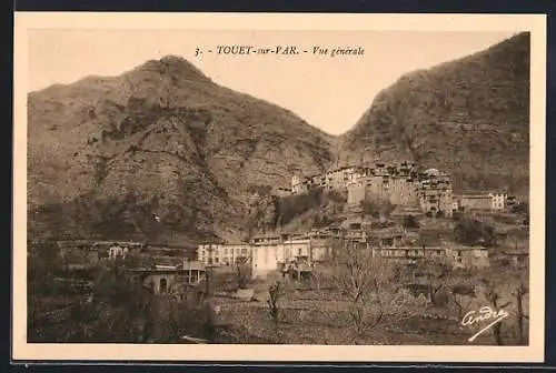AK Touët-sur-Var, Vue générale