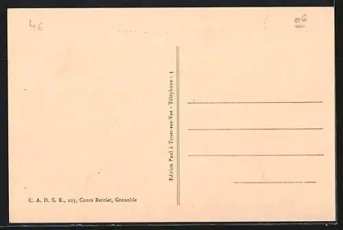 AK Touët-sur-Var, Vue générale