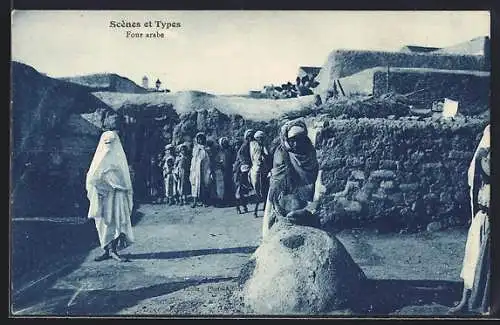 AK Four arabe, Araber am Ofen