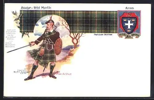 Künstler-AK Schotte vom Clan MacArthur