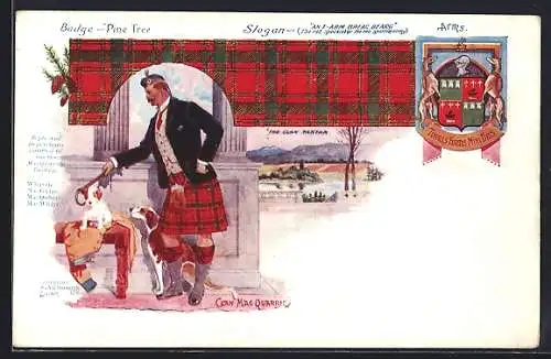 Künstler-AK Schotte vom Clan MacQuarrie