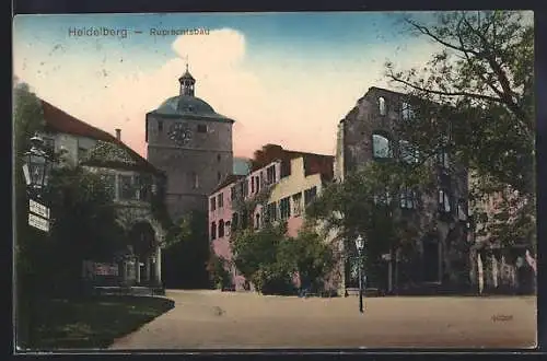 AK Heidelberg, Partie am Ruprechtsbau