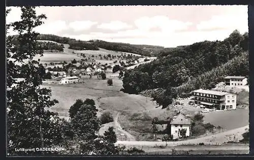 AK Gadern /Odw., Cafe und Restaurand Emig mit Parkplatz und Terrasse