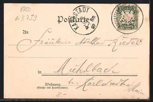 AK Aschaffenburg, Partie der Stiftskirche