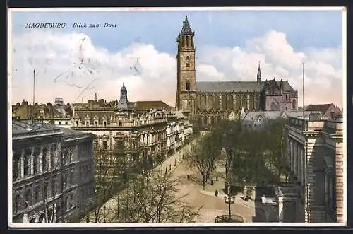 AK Magdeburg, Blick zum Dom
