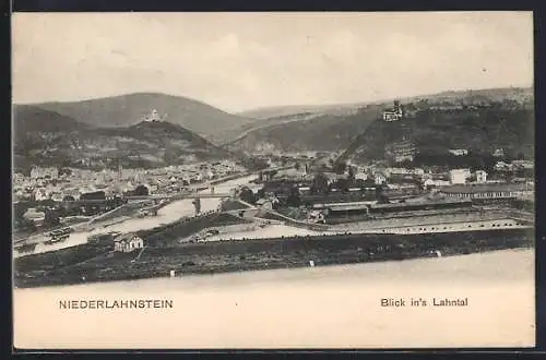 AK Niederlahnstein, Blick in's Lahnthal
