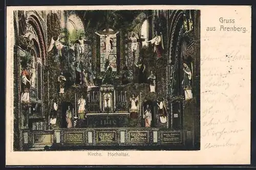 AK Arenberg, Hochaltar der Kirche