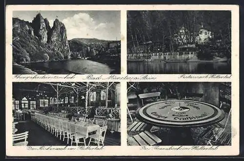 AK Bad Münster, Restaurant Huttental, Rheingrafenstein