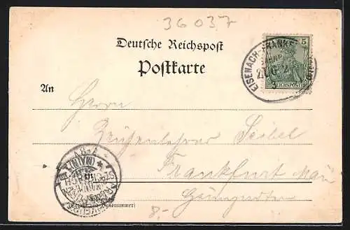 AK Fulda, Ortsansicht vom Frauenberg