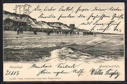 AK Westerland /Sylt, Herrenbad